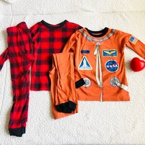 GAP Orange and Red Pajama Set for Cozy Nights